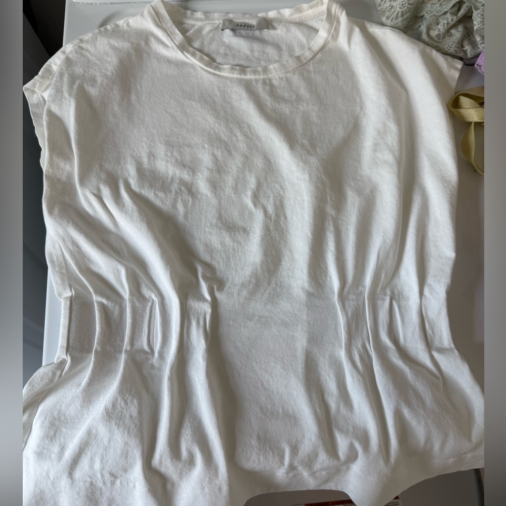 Alpha Studio Cotton Cinched top